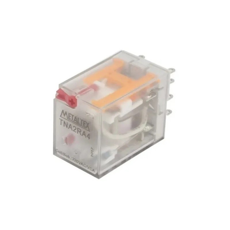 Relé 220VCA 10 Amp 2 contatos TNA2RA4 Metaltex