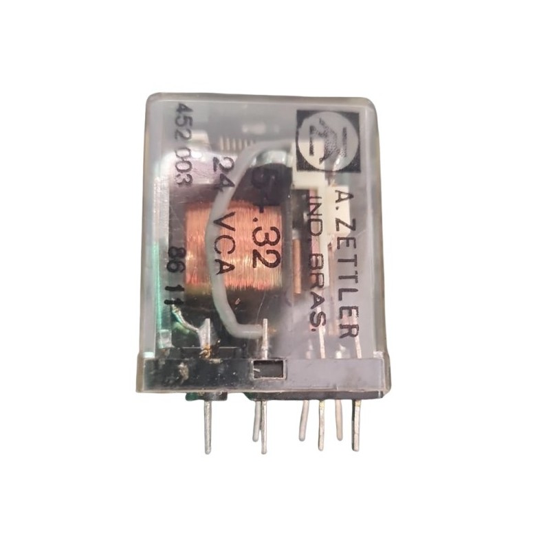 Relé 24Vca 54.32 2 contatos 8 pinos - Finder/A.zettler