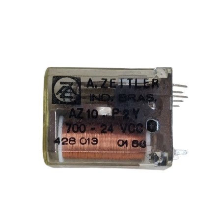 Relé 24Vcc 2 contatos 8 pinos Az10-P2Y 700 A.zettler