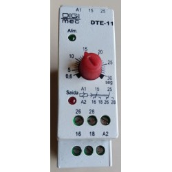 Relé de tempo 0~30 segundos 110v DTE-11 DIN