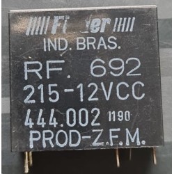 Relé 12Vcc 5 pinos RF.692 215 - Finder