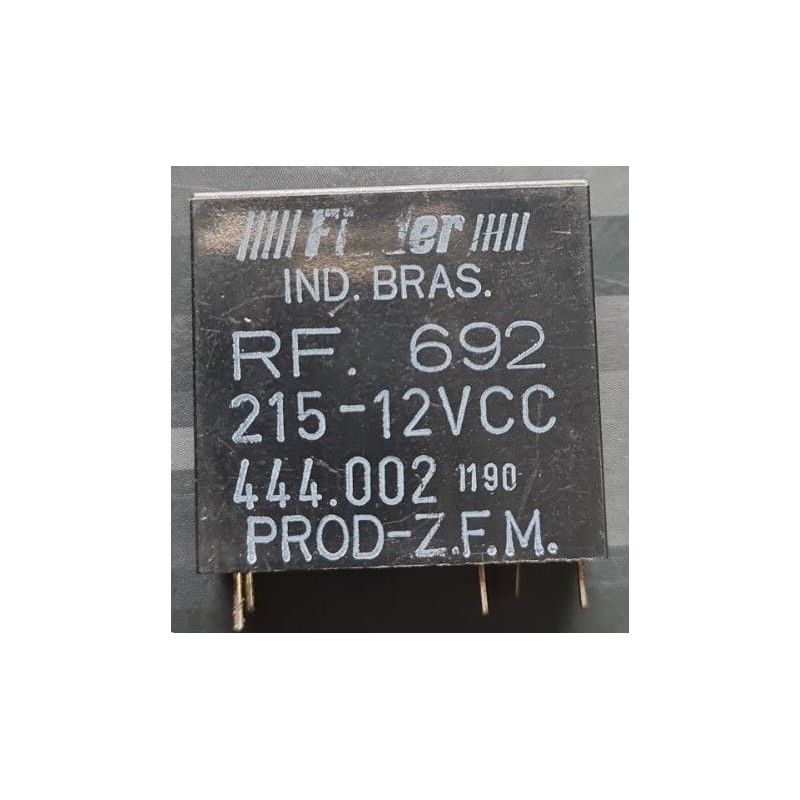Relé 12Vcc 5 pinos RF.692 215 - Finder