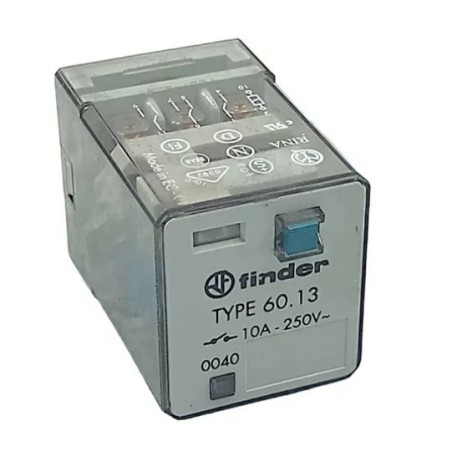 Relé 12Vcc 10A 11 pinos Type 60.13 - Finder