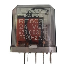Relé 24Vca 11 pinos RF.6033 - Finder