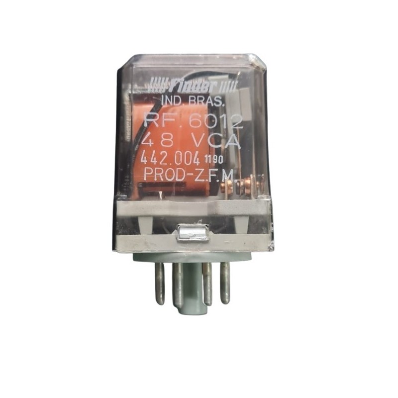 Relé 48Vca 2 contatos 8 pinos Finder REF.6012