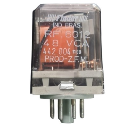 Relé 48Vca 2 contatos 8 pinos Finder REF.6012