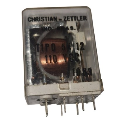 Relé 110vcc 8 pinos RF. 5412 - Christian Zettler