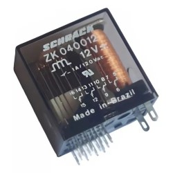 Relé 12V 14 pinos ZK 040012 - Schrack
