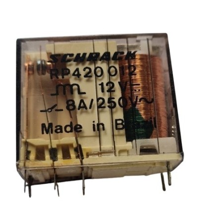 Relé 12Vcc 8 pinos RP4200012 - Schrack