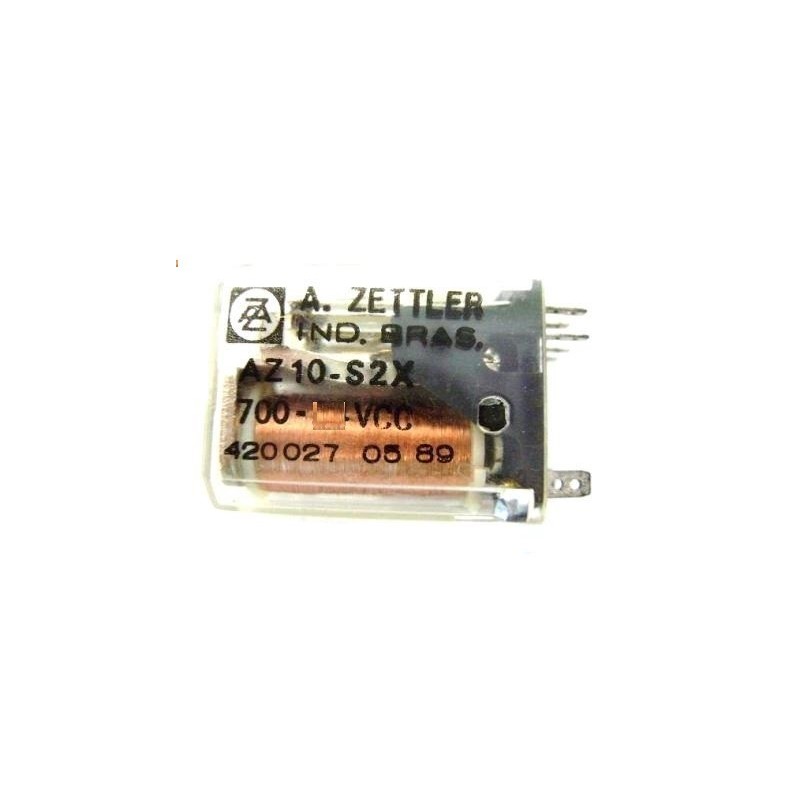 Relé 12Vcc 8 pinos RF. AZ 10-S2X - A. Zettler