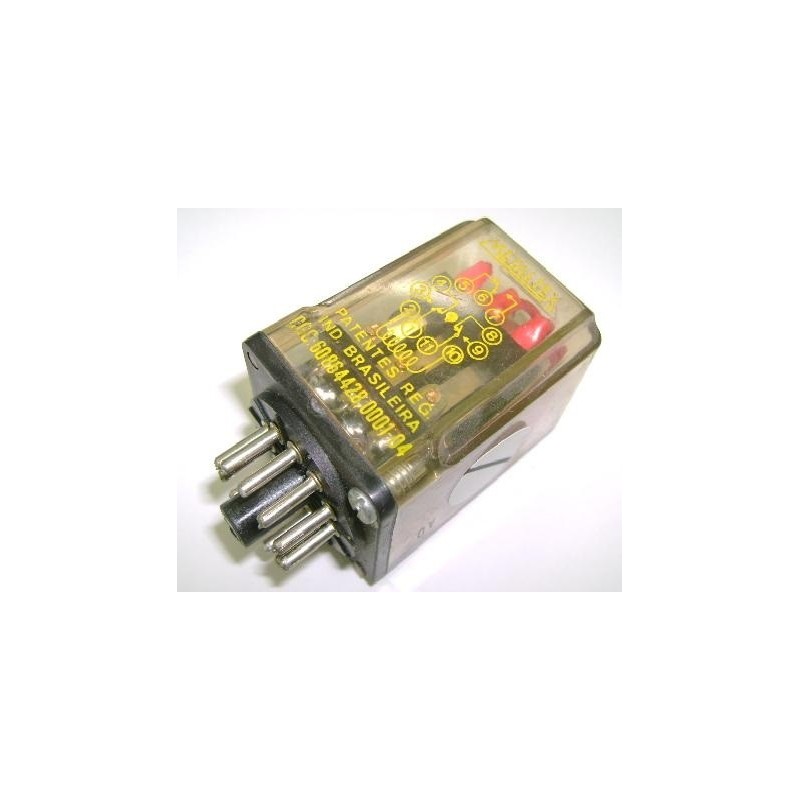 Relé 220Vca 8 pinos OP2RA4/R - Metaltex