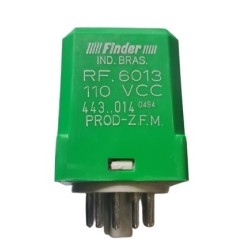Relé 110Vcc 3 contatos 11 pinos Finder REF.6013