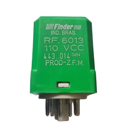 Relé 110Vcc 3 contatos 11 pinos Finder REF.6013