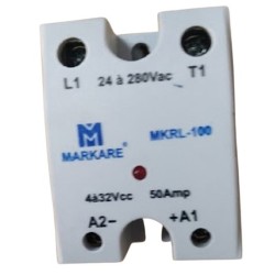 Relé de estado sólido 50A 24~280Vac 4/32VDC MKRL-100
