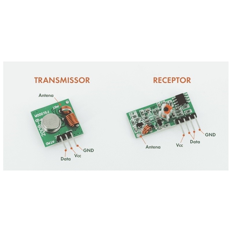 Modulo RF transmissor + receptor 433mhz