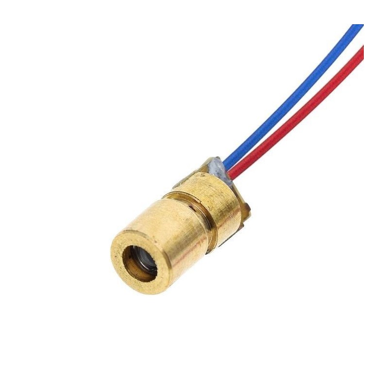 Diodo laser 650nm 5mW 5V 6mm
