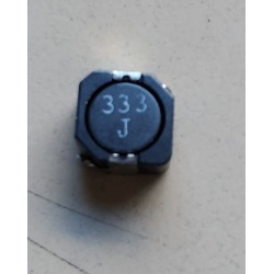 Bobina indutora fixa 33uF 224mA 4R 10mm SMD 333j