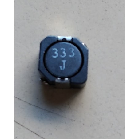 Bobina indutora fixa 33uF 224mA 4R 10mm SMD 333j