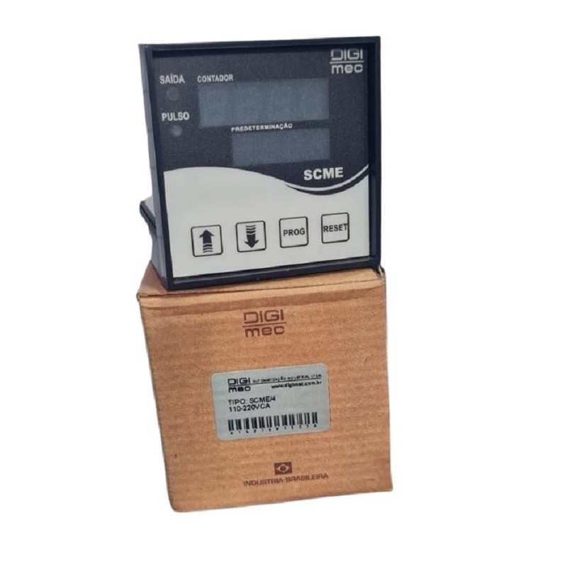 Contador de impulsos microprocessados SCME/4 110~220Vca Digimec