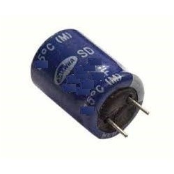 Capacitor eletrolitico 120uf x 63v Pino curto 105º 10x16mm