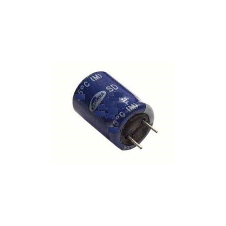 Capacitor eletrolitico 120uf x 63v Pino curto 105º 10x16mm