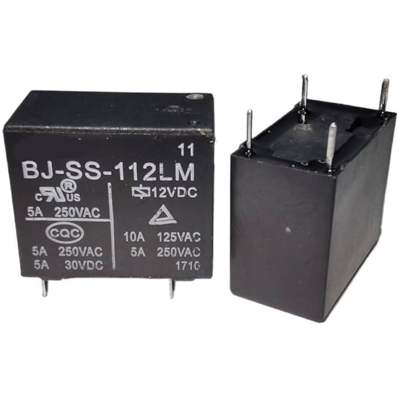 Relé 12Vcc 5A/10A 4 pinos 110/220v BJ-SS-112LM
