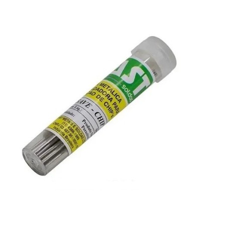 Tubo barra salva chip dessolda smd 7.5mm c/50g  baixa fusao cast