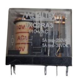Relé 24Vdc 5A 8 pinos JX2RC3 - Metaltex