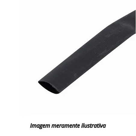 Tubo termo retratil 9mm preto 9mm/4.5mm