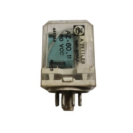 Relé 110Vcc 8 pinos RF. AZ 6011 - A. Zettler
