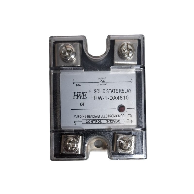 Relé de estado sólido HW-1-DA4810 3~32Vdc 10A HWE