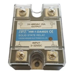 Relé de estado sólido HW-1-DA4825 3~32Vdc 25A