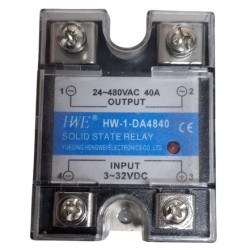 Relé de estado sólido HW-1-DA4840 3~32Vdc 40A