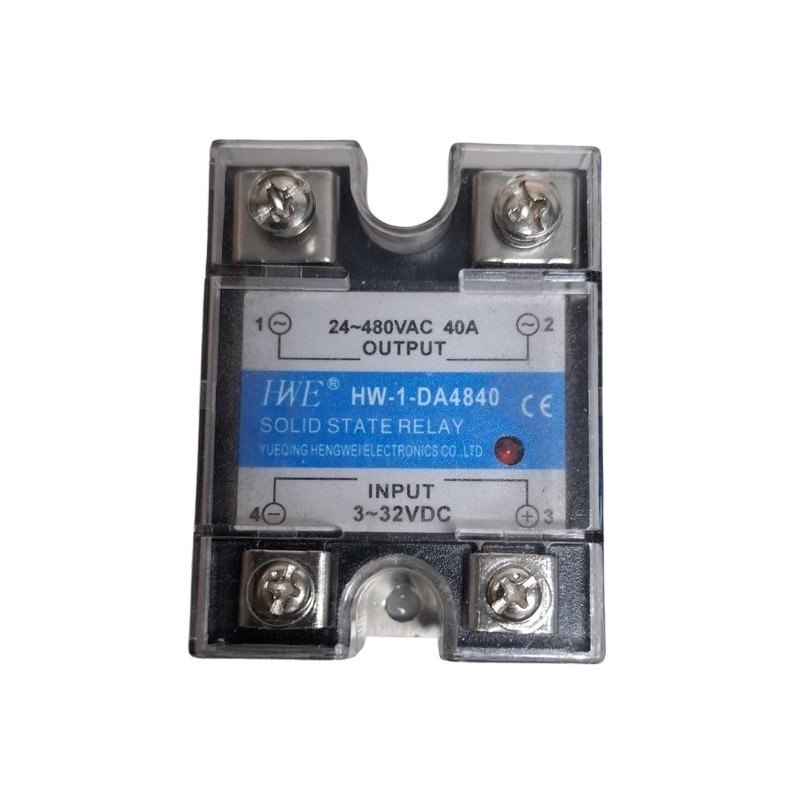 Relé de estado sólido HW-1-DA4840 3~32Vdc 40A