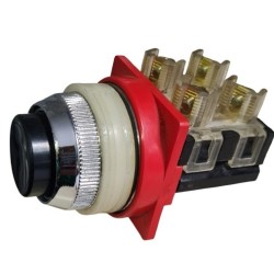 Botão de comando blindex preto lisa 30mm 1NF 1NA 16A 750 Vca  20/03L.11