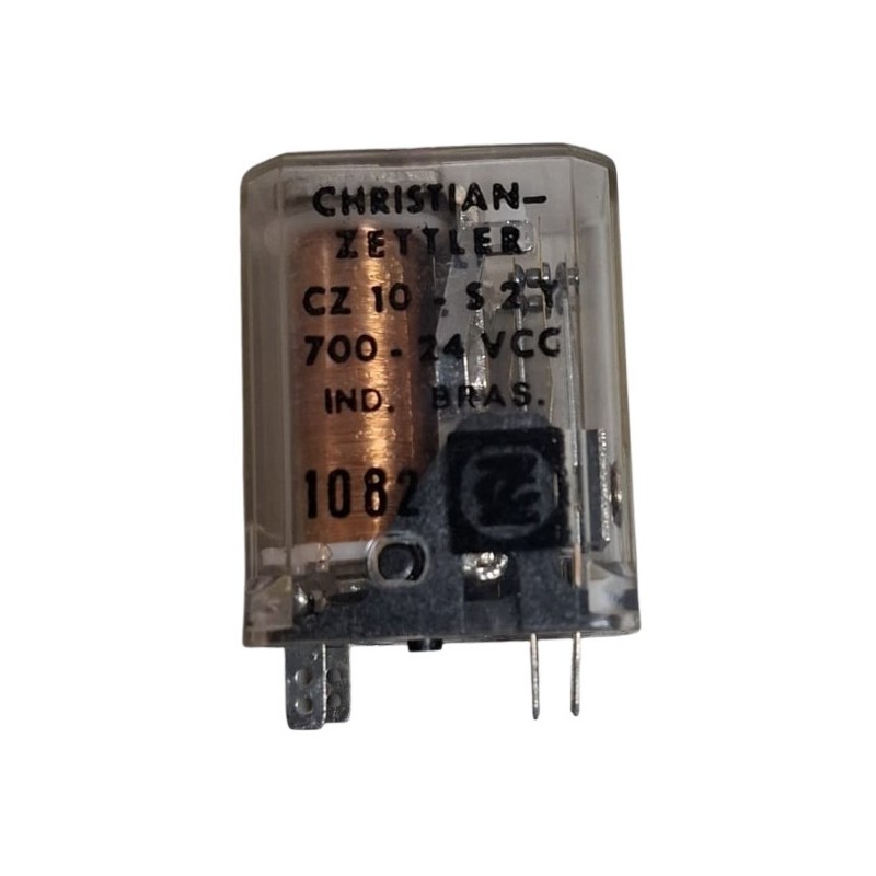 Relé 24Vcc 8 pinos CZ10S2Y - Christian Zettler