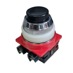 Botão de comando blindex preto liso 30mm NA NF 20/03.11 16A 750VCA