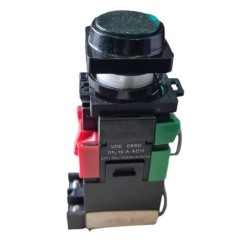 Botão pulsador blindex 22mm verde 24Vcc 1A-721R.11