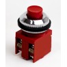 Botão de pulso vermelho 30mm 600V 10/10A