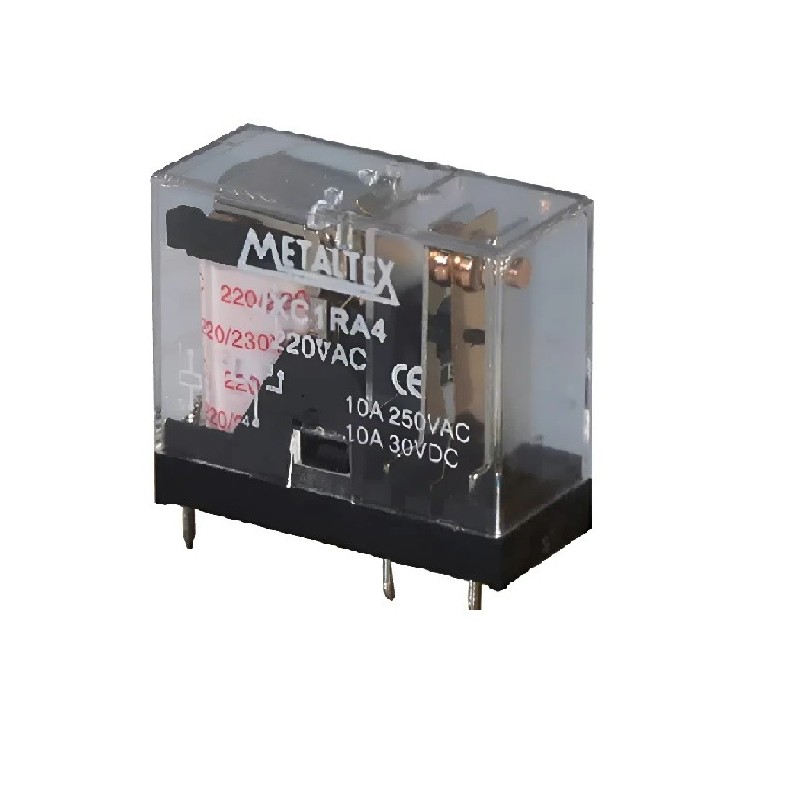 Relé 220Vac 5 pinos JXC1RA4 - Metaltex
