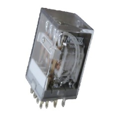 Relé 24Vdc 14 pinos TN4RC3 - Metaltex