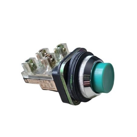 Botão de comando telemecanique verde lisa 30mm 600V 6A 20/03L-20