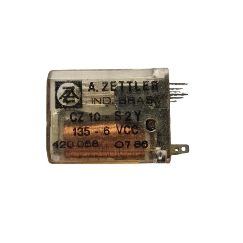 Relé 6Vcc 8 pinos CZ10-S2Y 6Vcc - A. Zettler