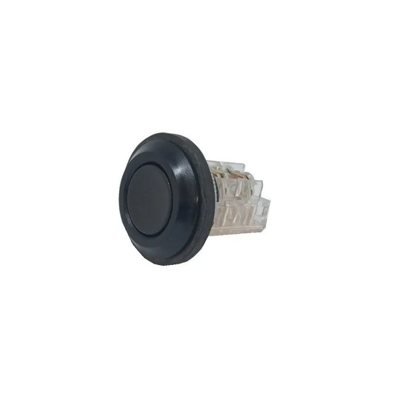 Botão de comando preto 30mm guarda total NA NF 11/01 eaton