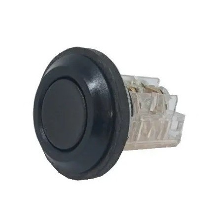 Botão de comando preto 30mm guarda total NA NF 11/01 eaton