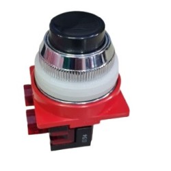 Botão de comando blindex preta lisa 30mm NF 16A 750VCA