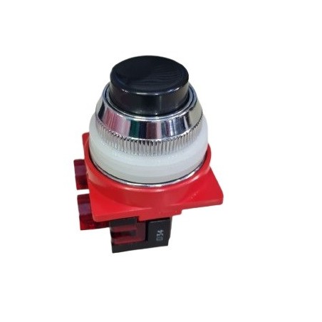 Botão de comando blindex preta lisa 30mm NF 16A 750VCA