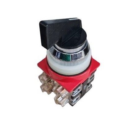 Chave seletora blindex 3 posições 2 polos preta 25/063