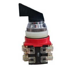 Chave seletora blindex 3 posições 2 polos preta 25/063 Comutadora  telemil