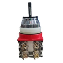 Chave seletora blindex 3 posições 2 polos preta 25/063 Comutadora  telemil